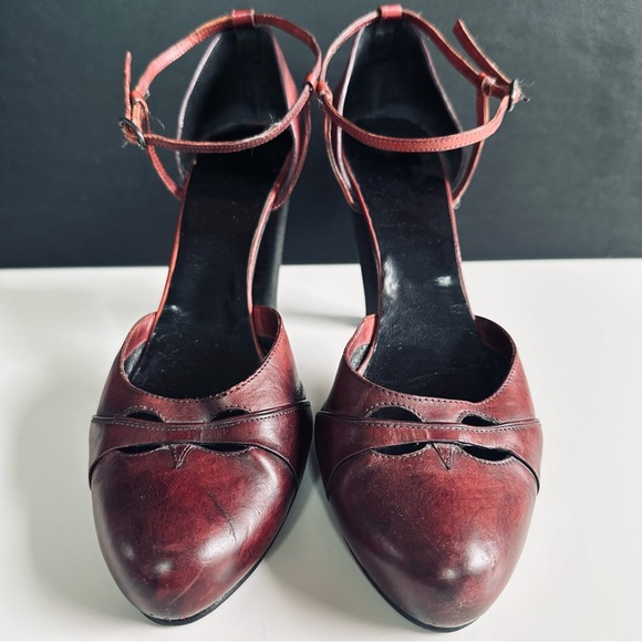 CoSTUME NATIONAL / Ankle strap heels / Aubergine / EU 40.5 - Picture 3 of 8